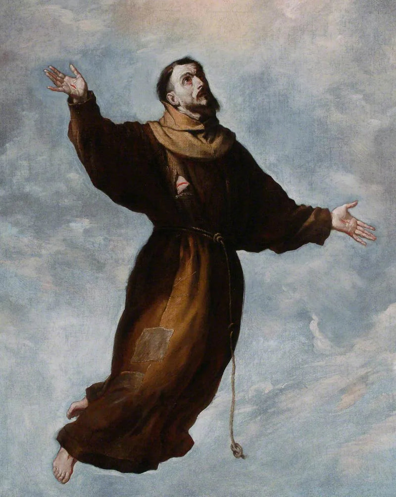 En svævelse af Sankt Frans - Jusepe de Ribera