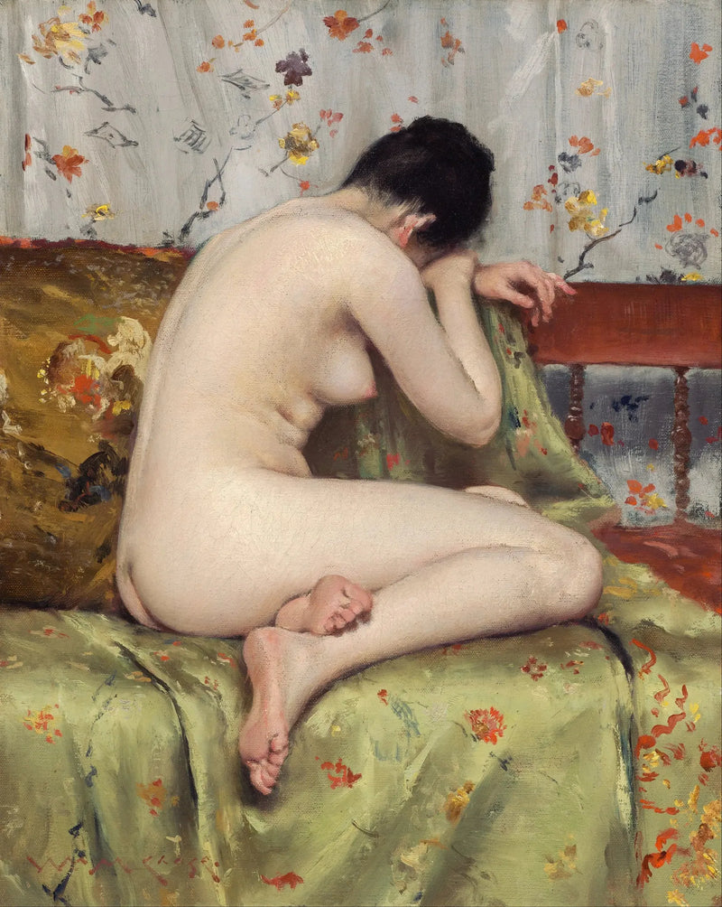 En moderne Madeleine - William Merritt Chase