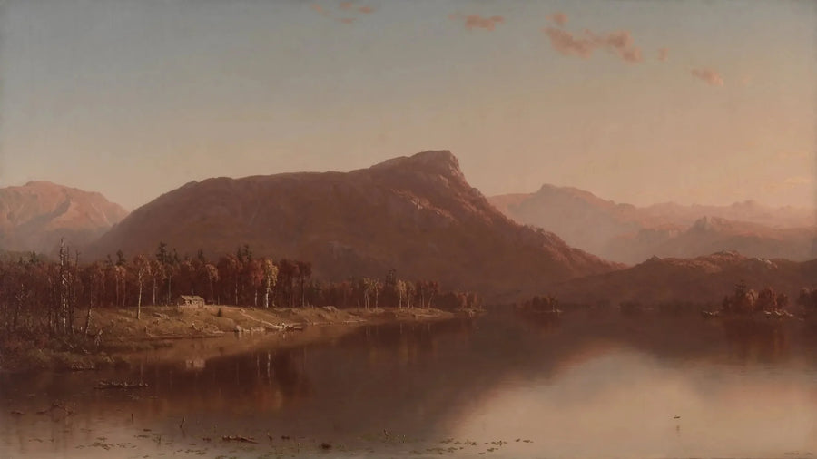 Et hus i naturen - Sanford Robinson Gifford