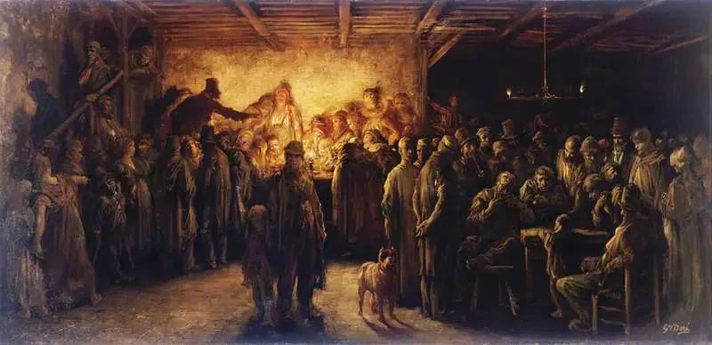 En fattigmands hus - Gustave Doré