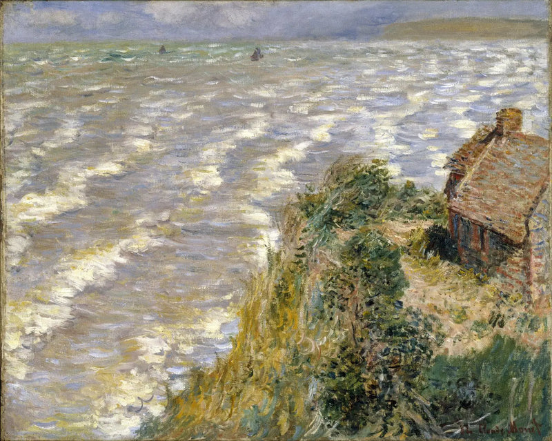 En stigende tidevand i Pourville - Claude Monet