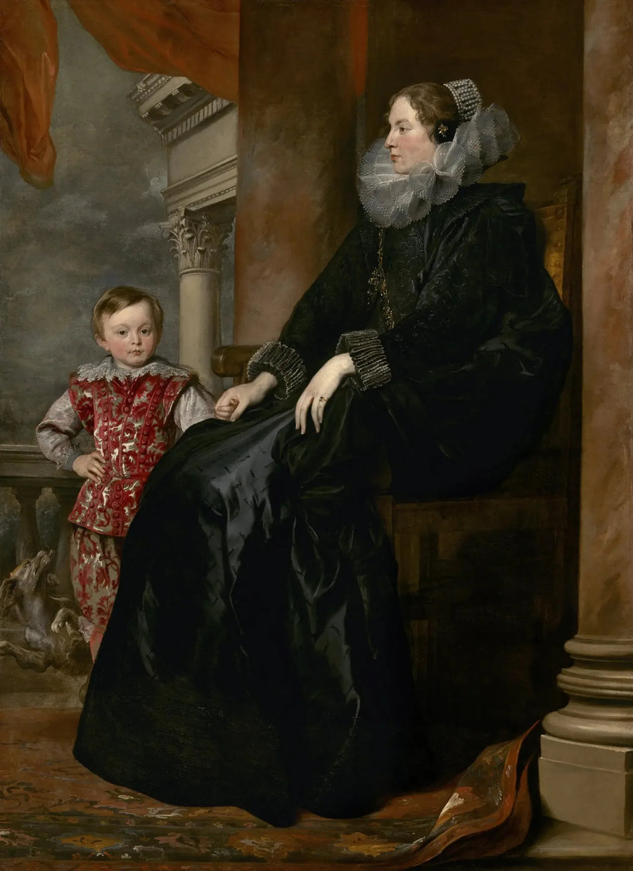 En nobel genovese og hans søn - Antoine van Dyck
