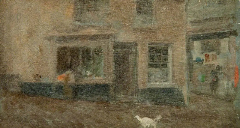 En grå note: Landsbygade, januar - James Abbott McNeill Whistler