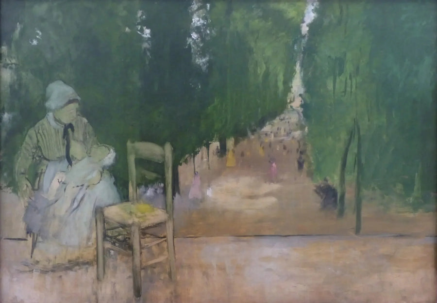 En amme i Luxembourg Haven - Edgar Degas