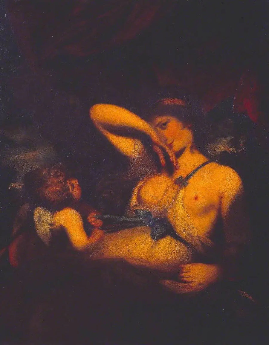 En nymfe og Cupid: « Slangen i græsset » - Joshua Reynolds