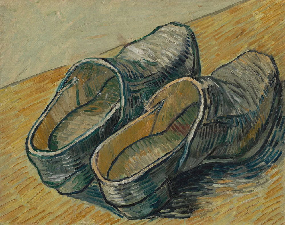 Une paire de sabots en cuir - Vincent van Gogh image 1 reproduction artisanale de tableau