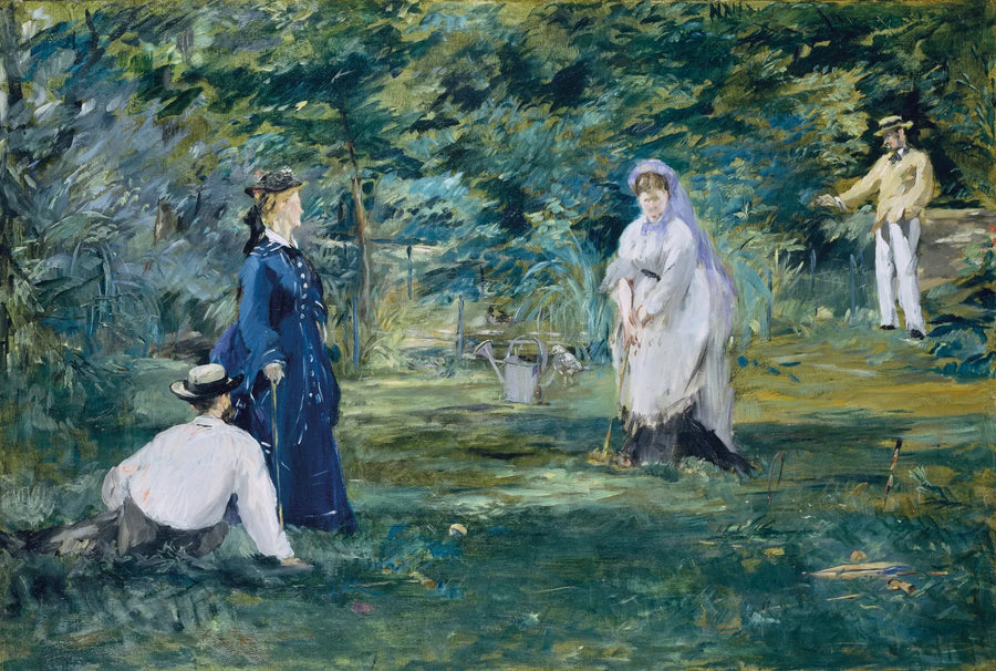 En del af kroket - Édouard Manet