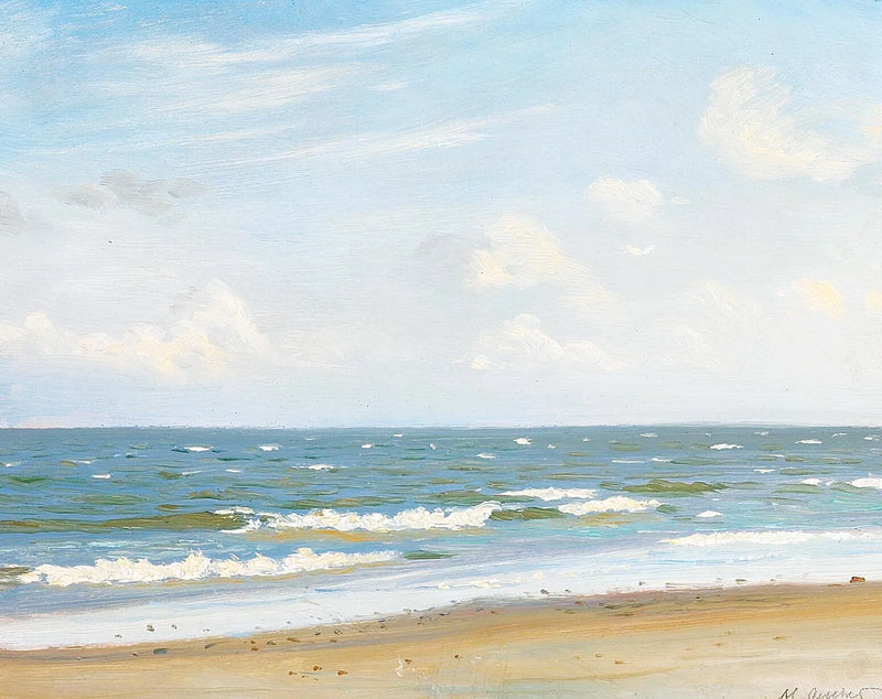 En strand med havudsigt. - Michael Peter Ancher