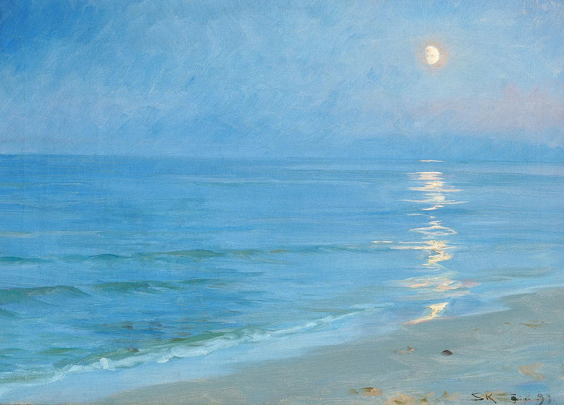 En strand i Skagen ved måneskin - Peder Severin Krøyer