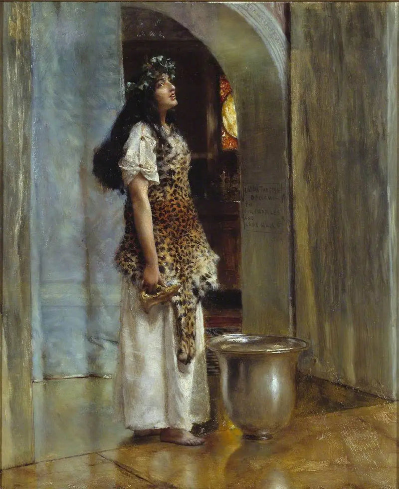 En præstinde for Apollo - Lawrence Alma-Tadema