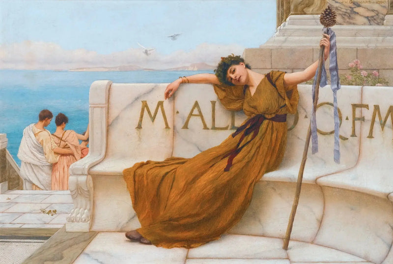 En præstinde for Bacchus - John William Godward