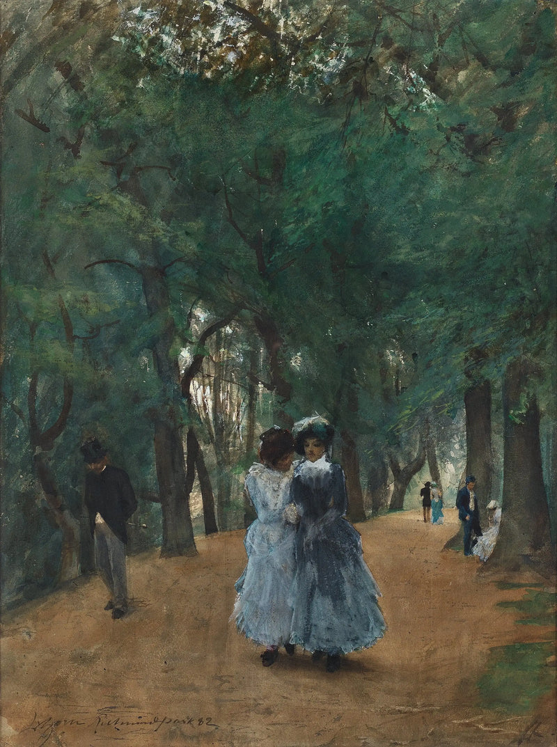 En gåtur i parken - Anders Zorn