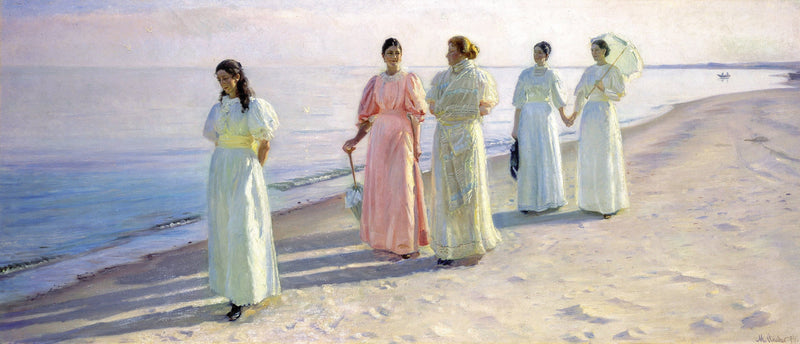 En gåtur på stranden - Michael Peter Ancher
