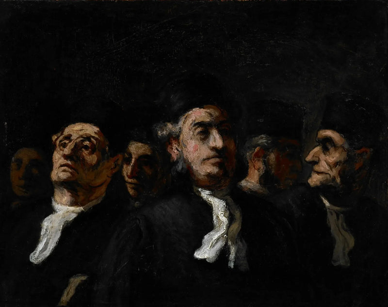 En advokatmøde - Honoré Daumier