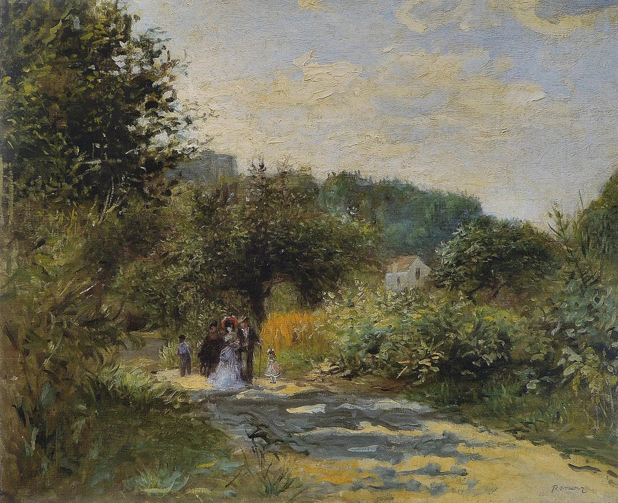 En vej i Louveciennes - Pierre-Auguste Renoir