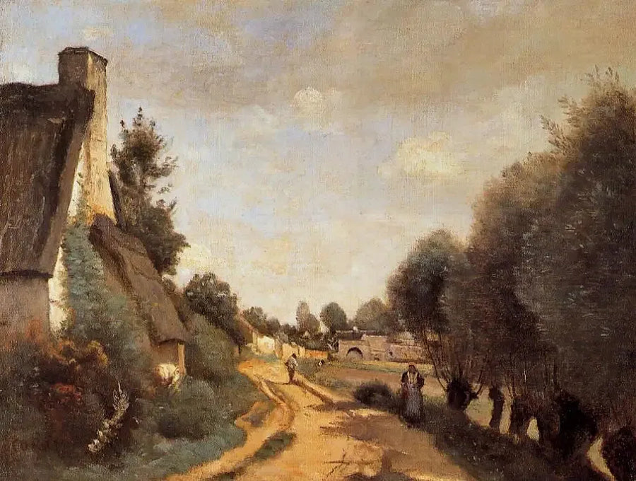 En vej nær Arras - Jean-Baptiste Camille Corot