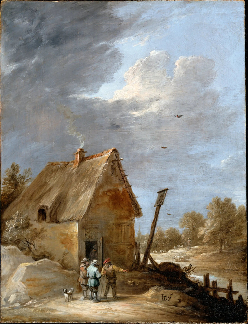 En vej nær en hytte - David Teniers den Yngre