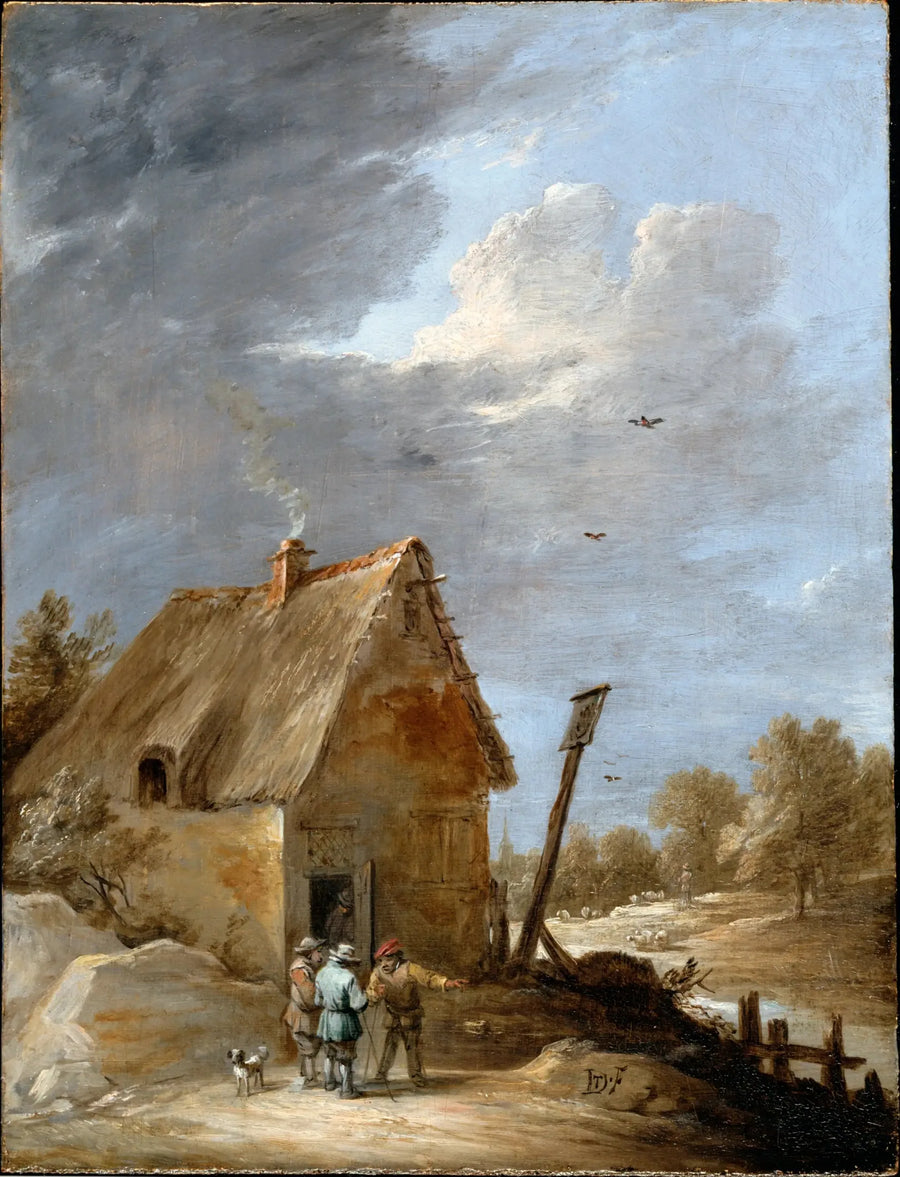 En vej nær en hytte - David Teniers den Yngre