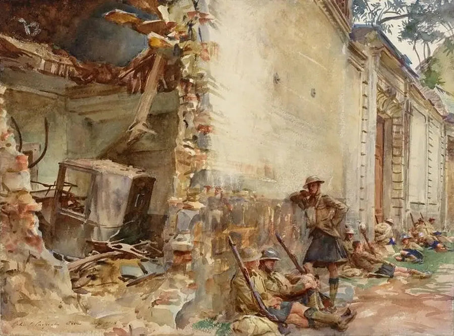 En gade i Arras - John Singer Sargent