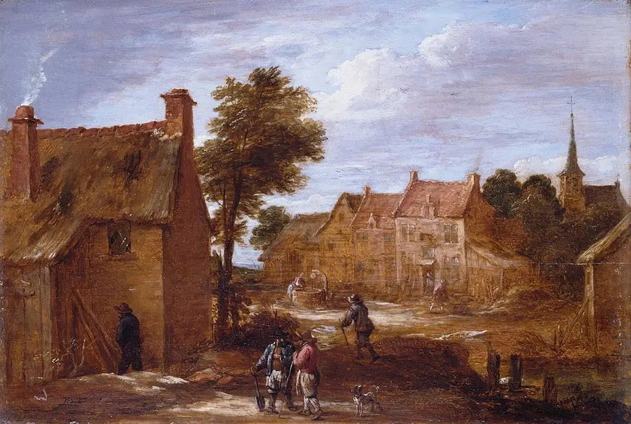 En landsbygade - David Teniers den Yngre