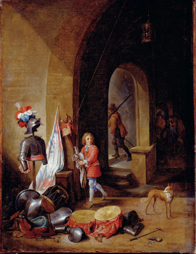 En vagtstue - David Teniers den Yngre