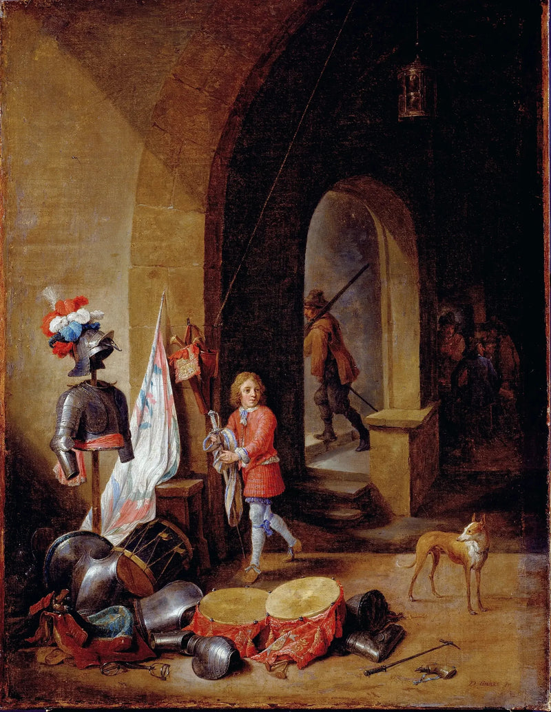 En vagtstue - David Teniers den Yngre