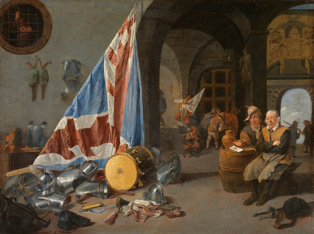 Une salle de garde - David Teniers le Jeune - Alpha Reproduction