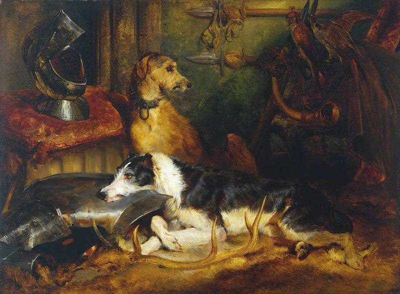 En scene i Abbotsford - Edwin Henry Landseer
