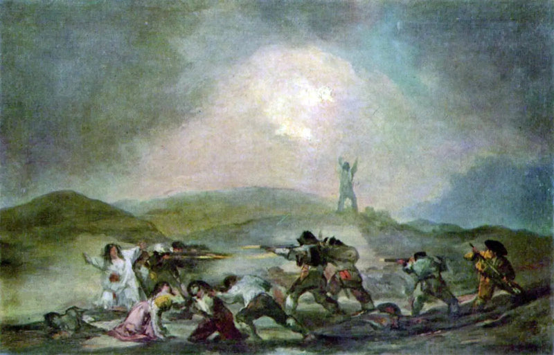 En scene fra den spanske uafhængighedskrig - Francisco de Goya