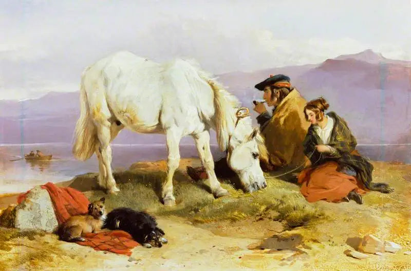En scene fra højlandet - Edwin Henry Landseer