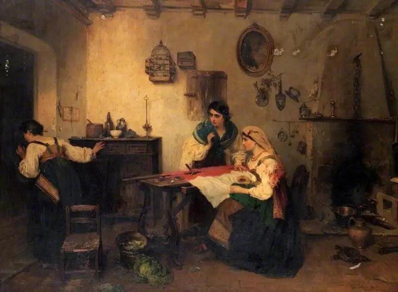 En scene fra Rissorgimento - Gerolamo Induno