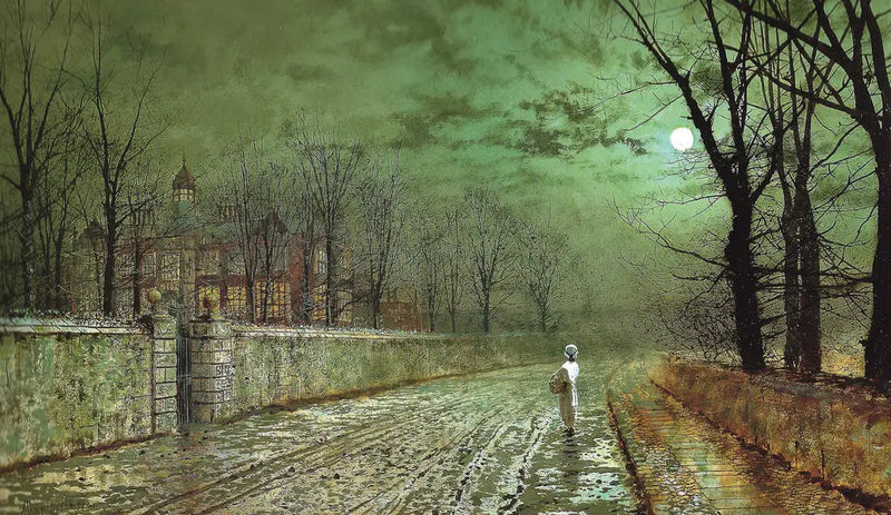 En aften under måneskin - John Atkinson Grimshaw