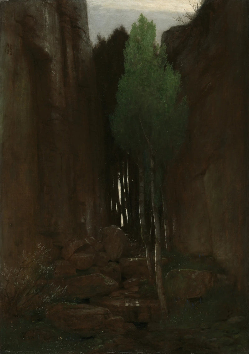 En kilde i en smal kløft - Arnold Böcklin