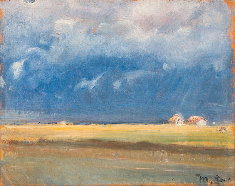 Une tempête sur la côte de Skagen. - Michael Peter Ancher image 1 copie de tableau peinte à la main