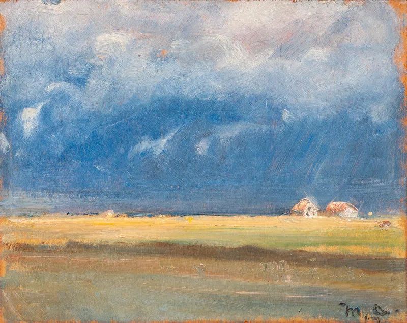 Storm på Skagens kyst. -Michael Peter Ancher