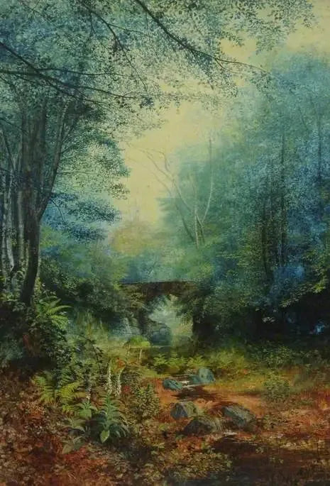 En skovklædt dal - John Atkinson Grimshaw