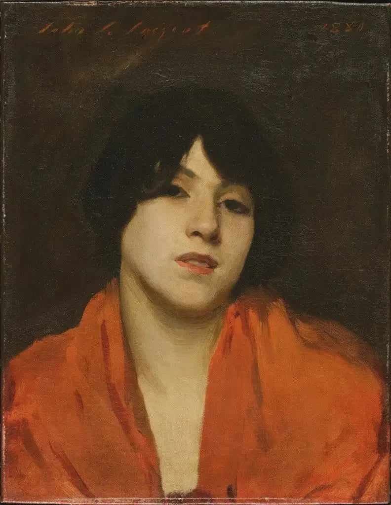 En venetiansk kvinde med skarlagenrød sjal (« Gigia Viani ») - John Singer Sargent