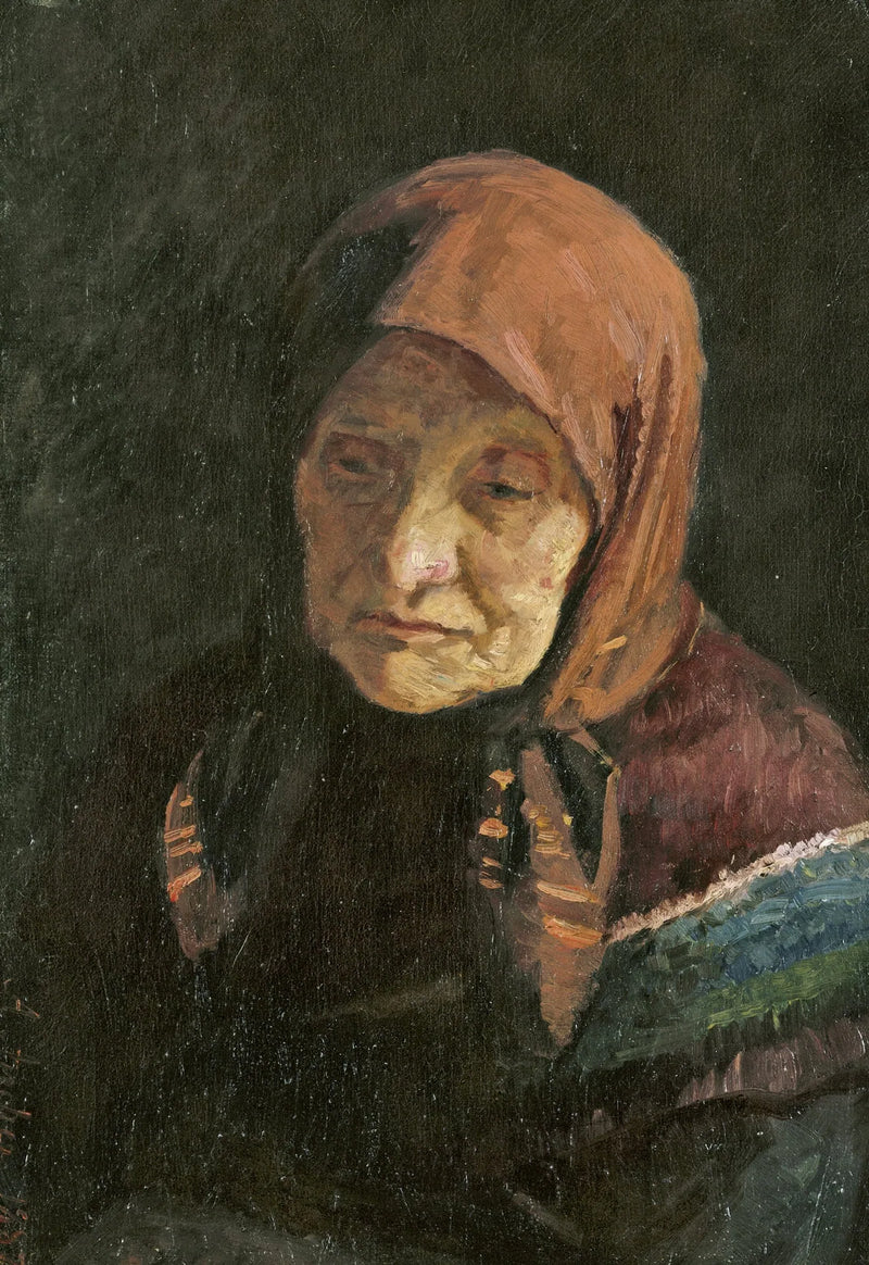 En gammel fiskerkone - Anna Ancher