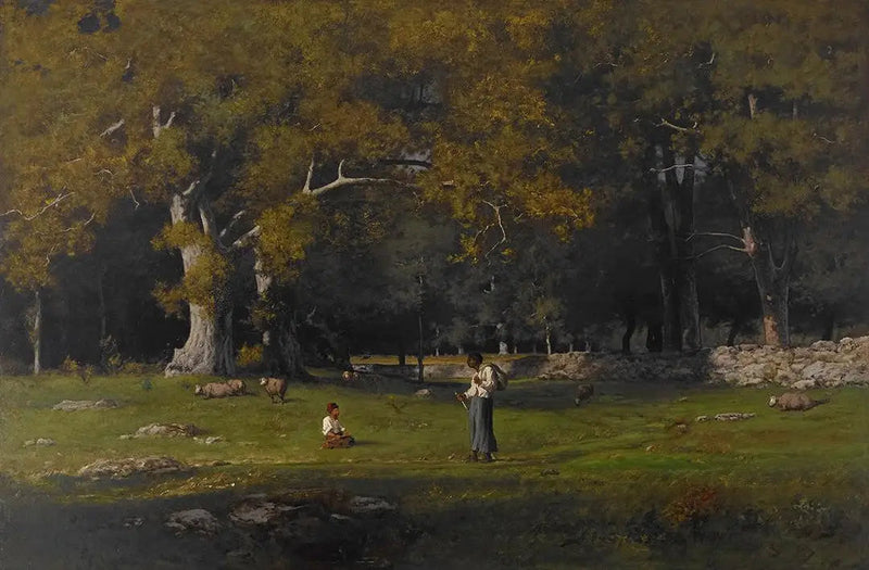 En gammel vej - George Inness