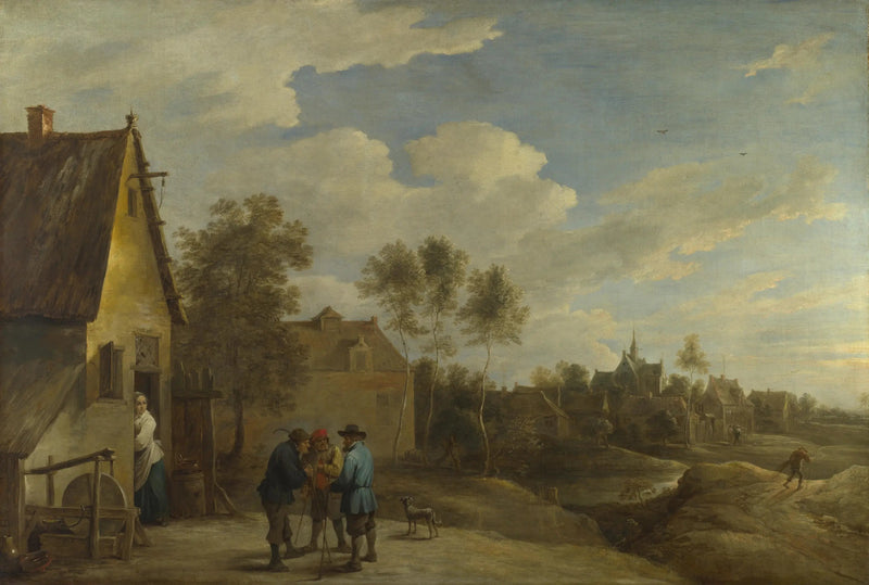Et udsyn over en landsby - David Teniers den Yngre