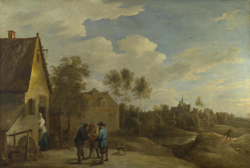 Et udsyn over en landsby - David Teniers den Yngre