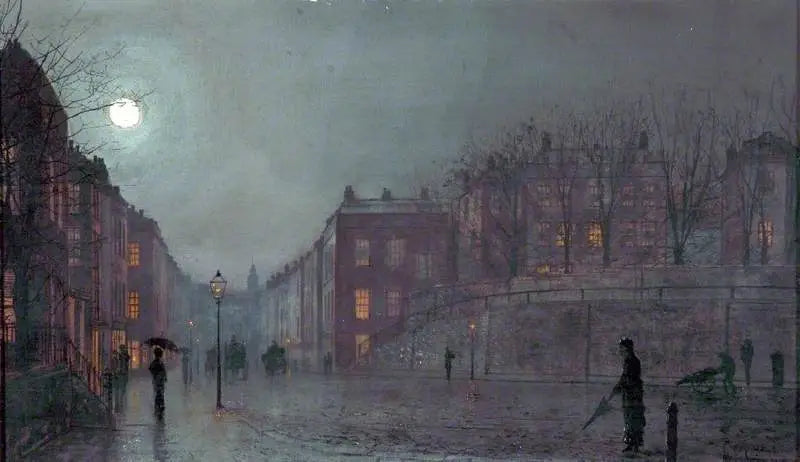 Et udsyn over Hampstead, London - John Atkinson Grimshaw