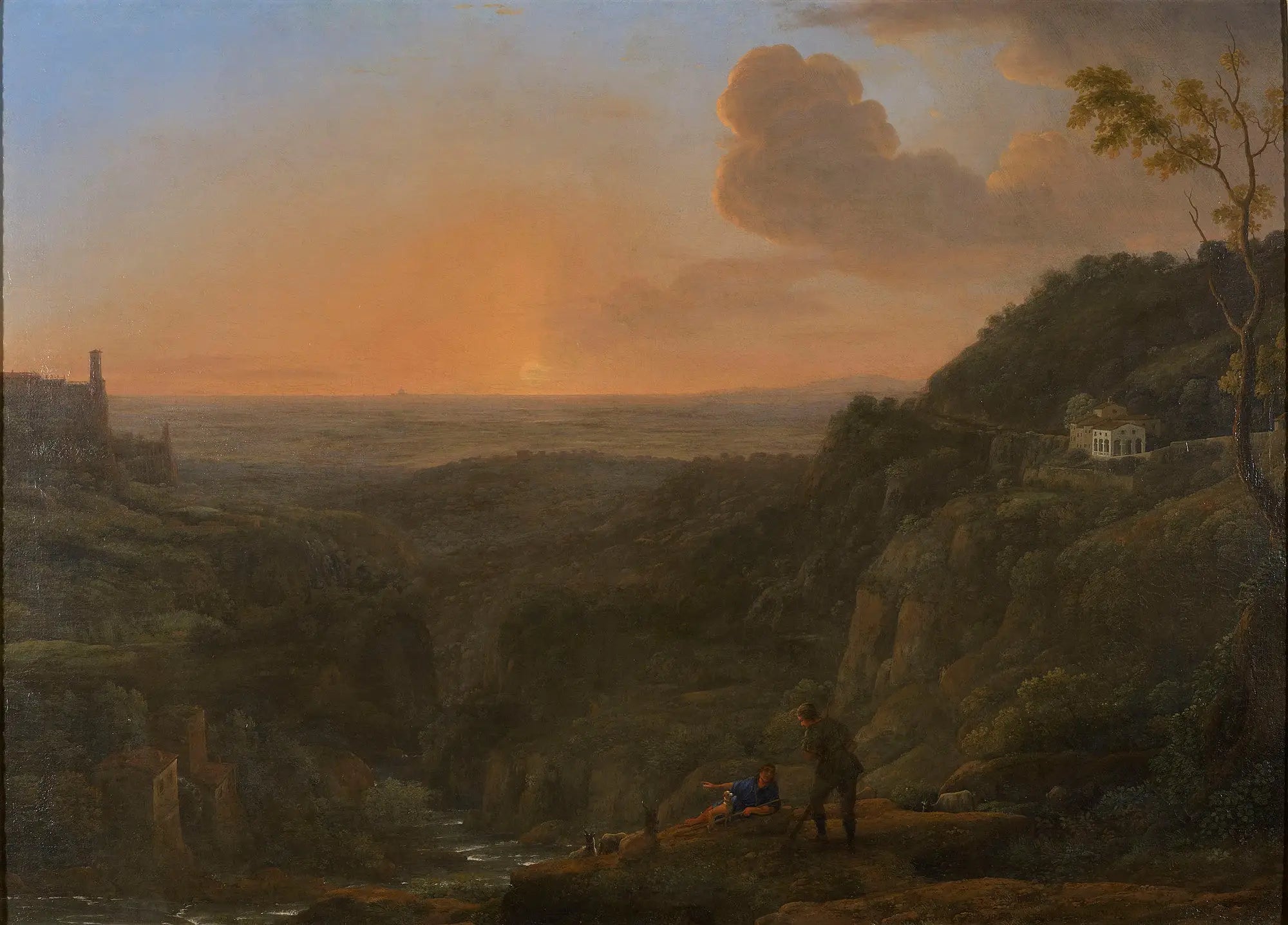 Une vue de la campagne depuis Tivoli - Claude Lorrain - Alpha Reproduction