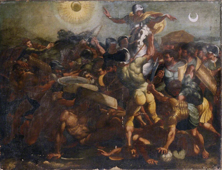 Josué befaler solen og månen at stoppe - Raphael Sanzio