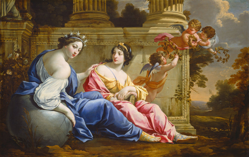 Uranie og Calliope - Simon Vouet