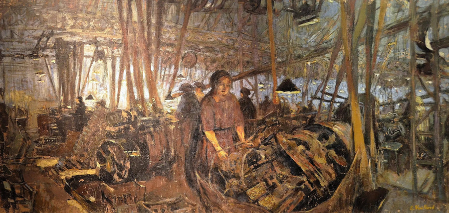 Våbenfabrik i Lyon: tårnene - Édouard Vuillard