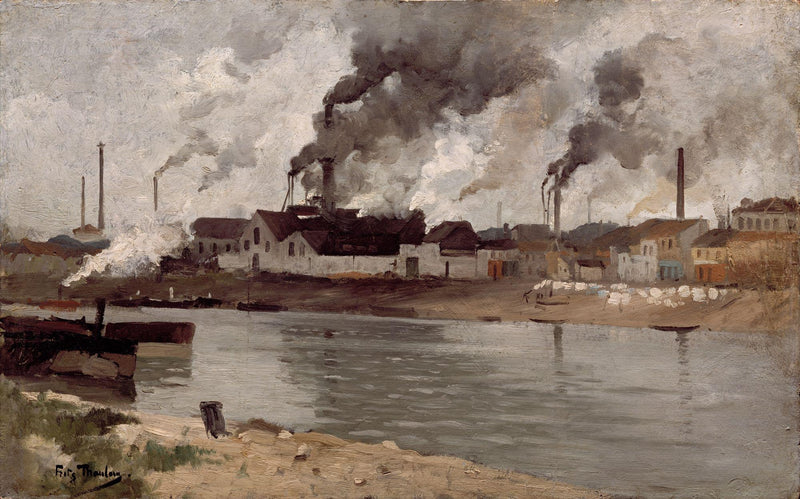 Fabrikker i Ivry - Frits Thaulow