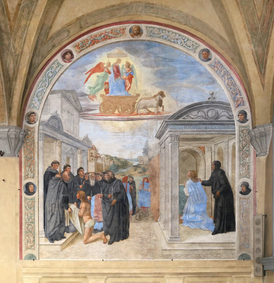 Arbejde af Sankt Filipp Benizi - Cosimo Rosselli