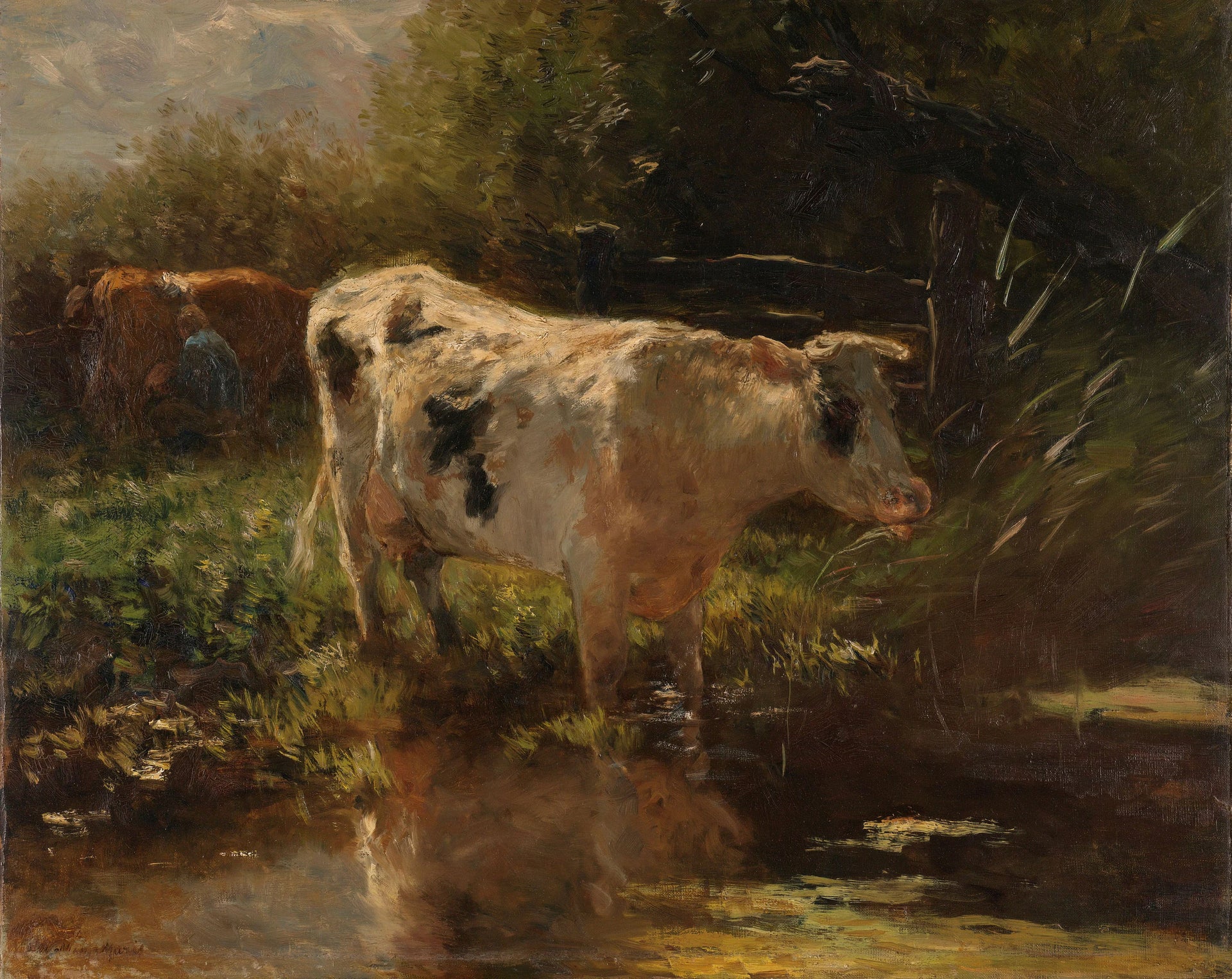 Vache du côté du fossé - Willem Maris