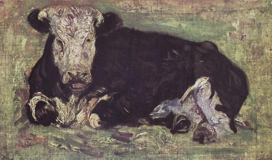 Liggende ko - Vincent van Gogh